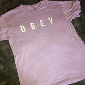 Purple washed Obey Tee